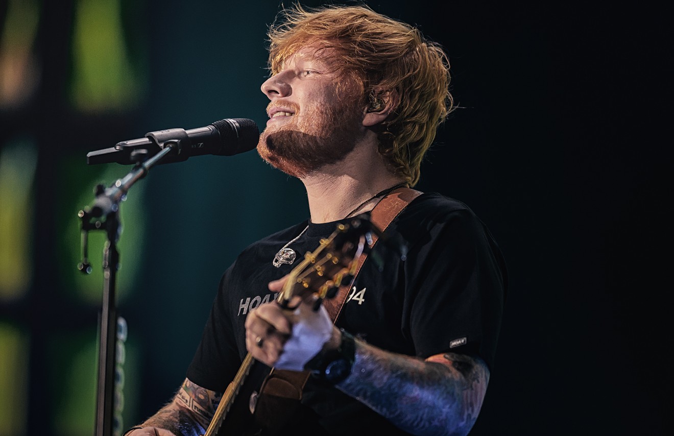 Ed Sheeran performs Saturday at AT&T Stadium. If that's OK with Marvin Gaye's estate.