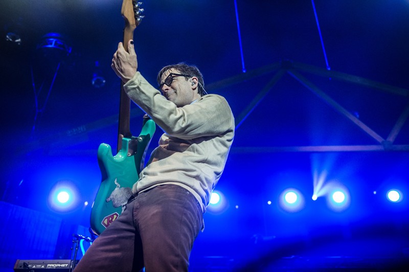Weezer, Green Day and Fall Out Boy play The Hella Mega Tour Saturday night at Globe Life Field.