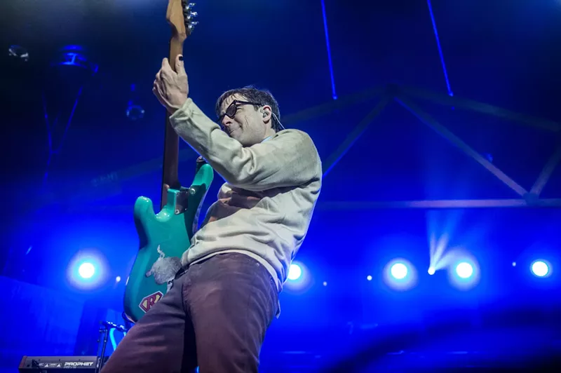 Image: Weezer, Green Day and Fall Out Boy play The Hella Mega Tour Saturday night at Globe Life Field.