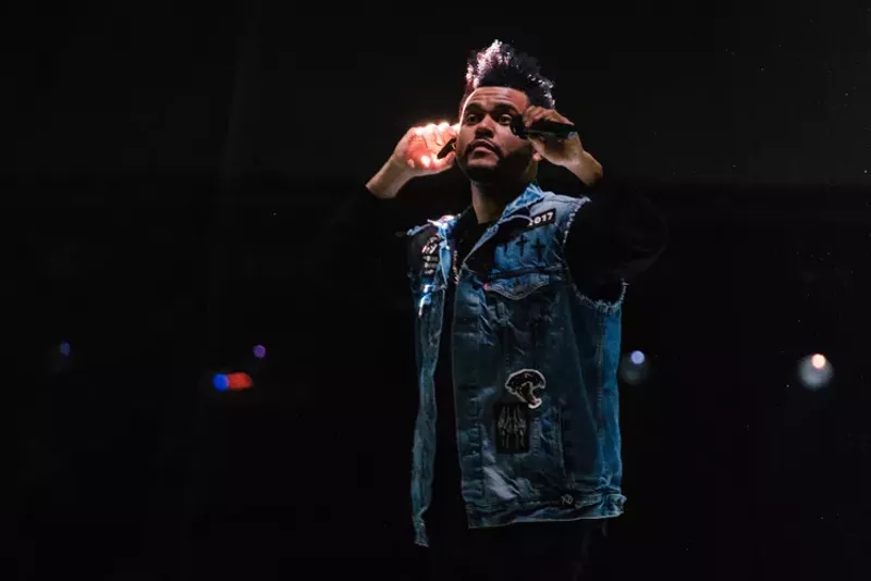Image: The Weeknd's voice was so good it sounded like a backing track.
