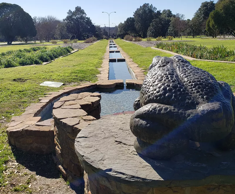 Image: Leap your way over to Kiest park to see the Stevie Ray statue.