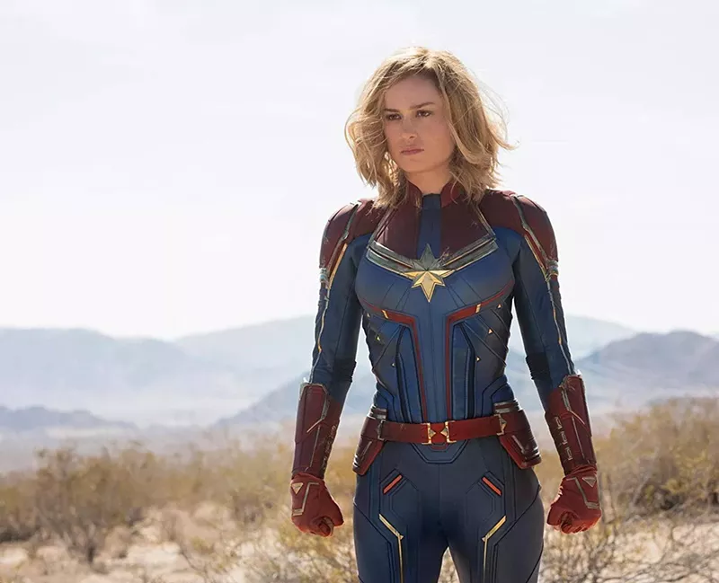 Image: Oscar winner Brie Larson stars as ex-Air Force fighter pilot Carol Danvers in Captain Marvel.