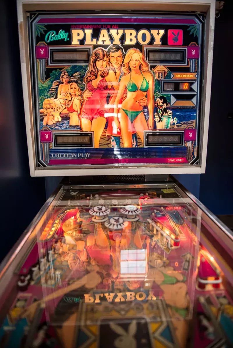 Image: The vintage Playboy pinball machine