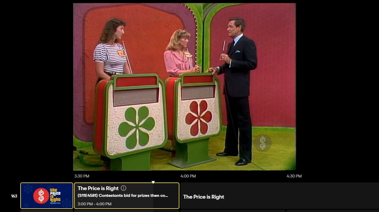 Pluto TV now has a channel that plays episodes of The Price Is Right hosted by Bob Barker — because we're all their target audience now.