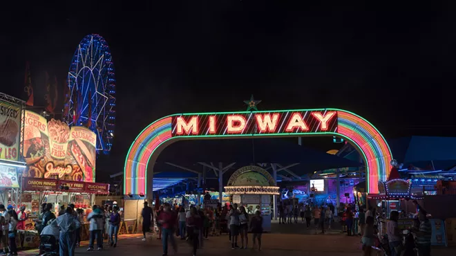 The Midway sign at the State Fair of Texas.