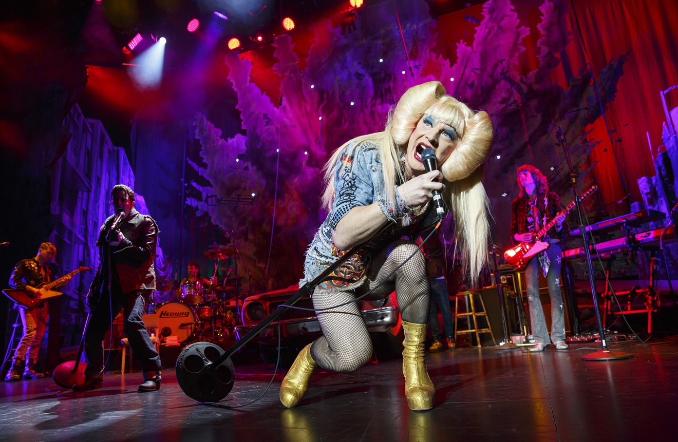 Euan Morton as Hedwig in Hedwig and the Angry Inch, opening next week at the Winspear. If you can't wait, you can catch the film for $7 at Alamo Drafthouse on Saturday, complete with a themed brunch.