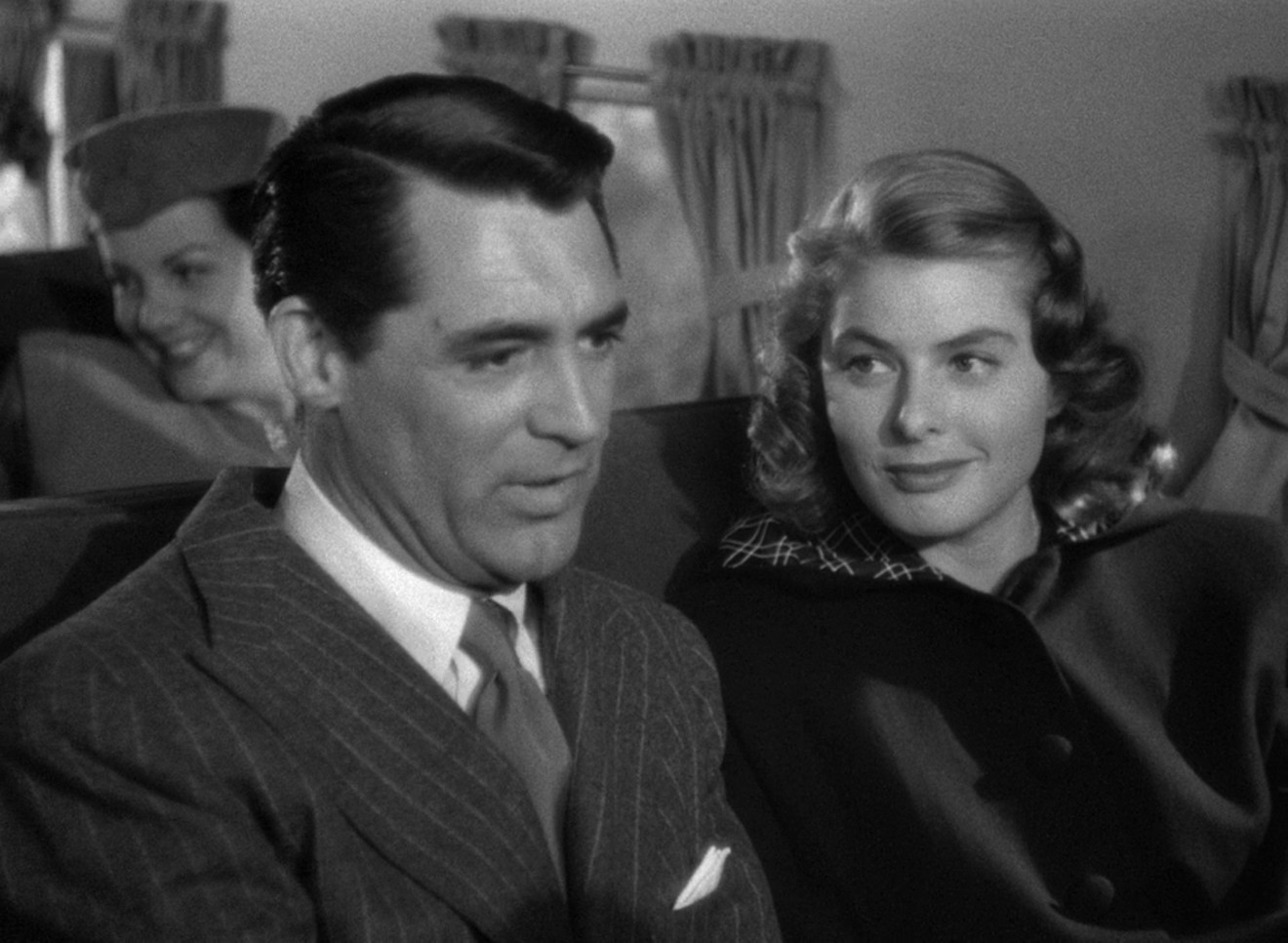 Cary Grant and Ingrid Bergman in Alfred Hitchcock’s Notorious, screening at Alamo Drafthouse Sunday afternoon.
