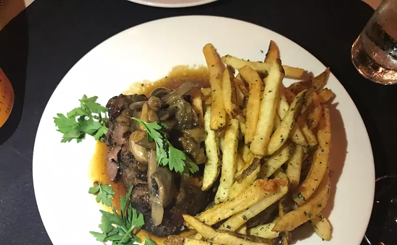Image: 100 Favorite Dishes, No. 1: Grilled Beef Tournedos (AKA Steak Frites) at The Grape