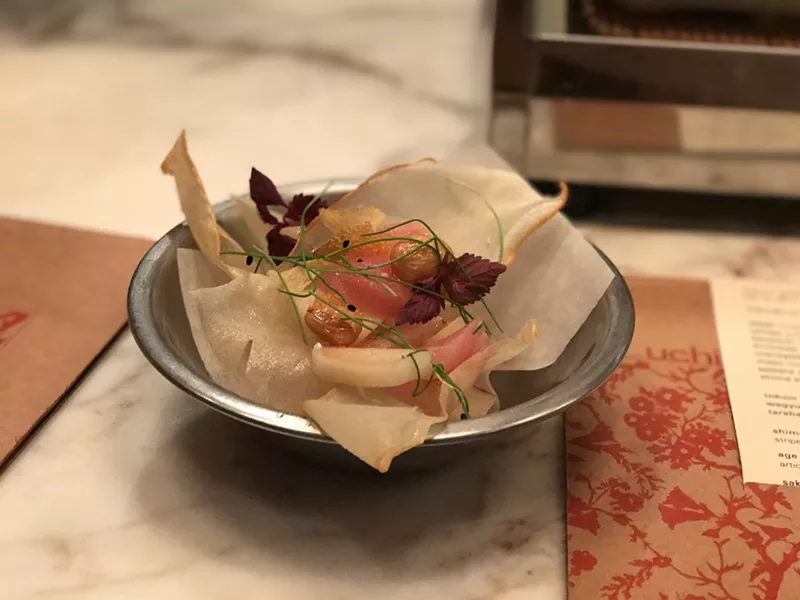 Image: We call it nachos of the sea. Uchi calls it machi cure.