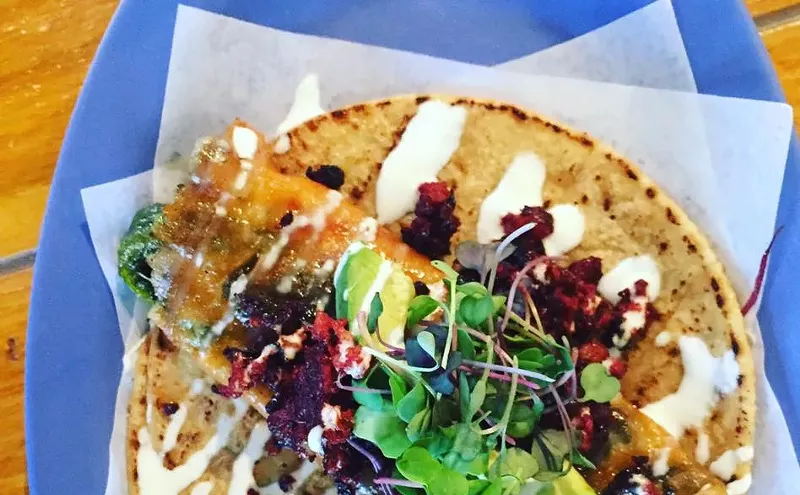 Image: 100 Favorite Dishes, No. 60: Tacos Mariachi's Vicki Oh Taco, Available Only One Day a Week