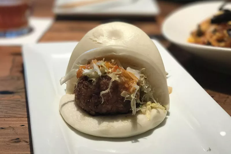 Image: Junction Craft Kitchen's boudin bao is about as fun as a snack can get.