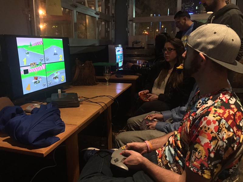 Competitors played for the top spot in a Mario Kart 64 tournament at Brain Dead Brewery in Deep Ellum on Tuesday.