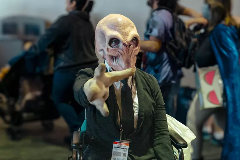 Image: Fan Expo Dallas was packed with creative cosplays, such as this take on The Silence from Doctor Who.