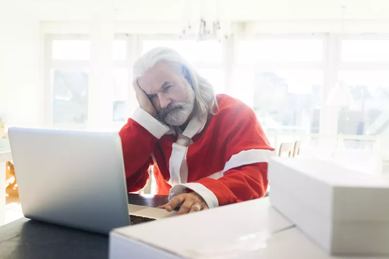 Image: Let Sad Santas be sad in peace this Christmas.