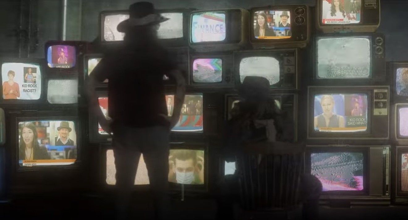 Kid Rock's video for his anti-vax song kicked off with a wall of screenings of phony news channels doing stories about how he's being a dick during the pandemic. So at least he's starting on an accurate note.