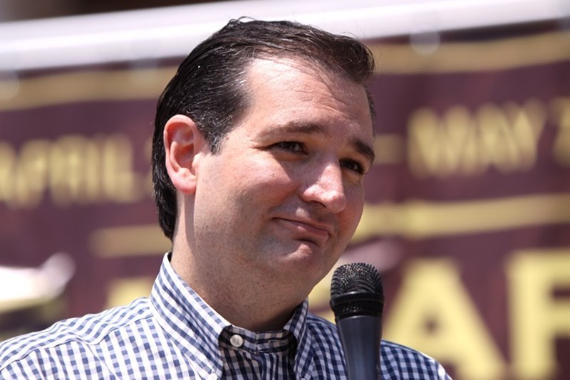Ted Cruz speaks in Iowa in 2015. He should not speak on Twitter anymore. We have our reasons.