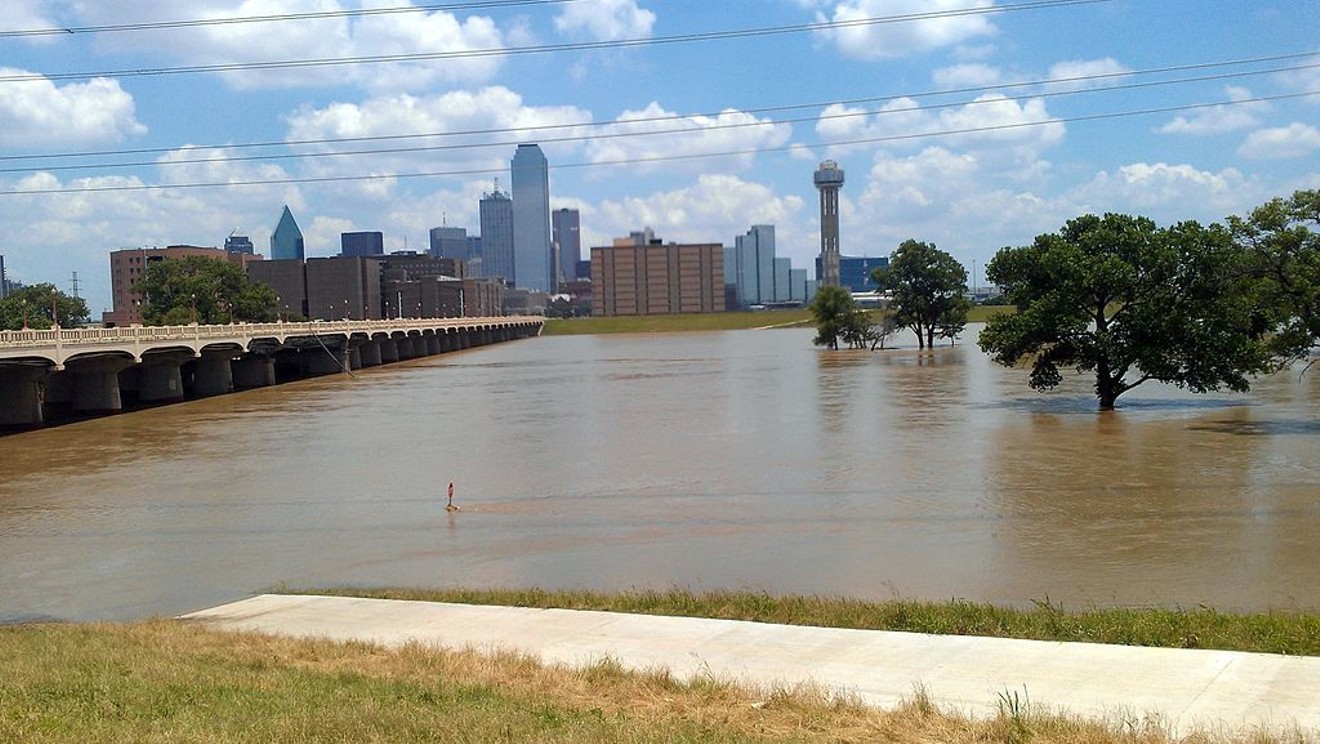 The river flooded in June 2015.