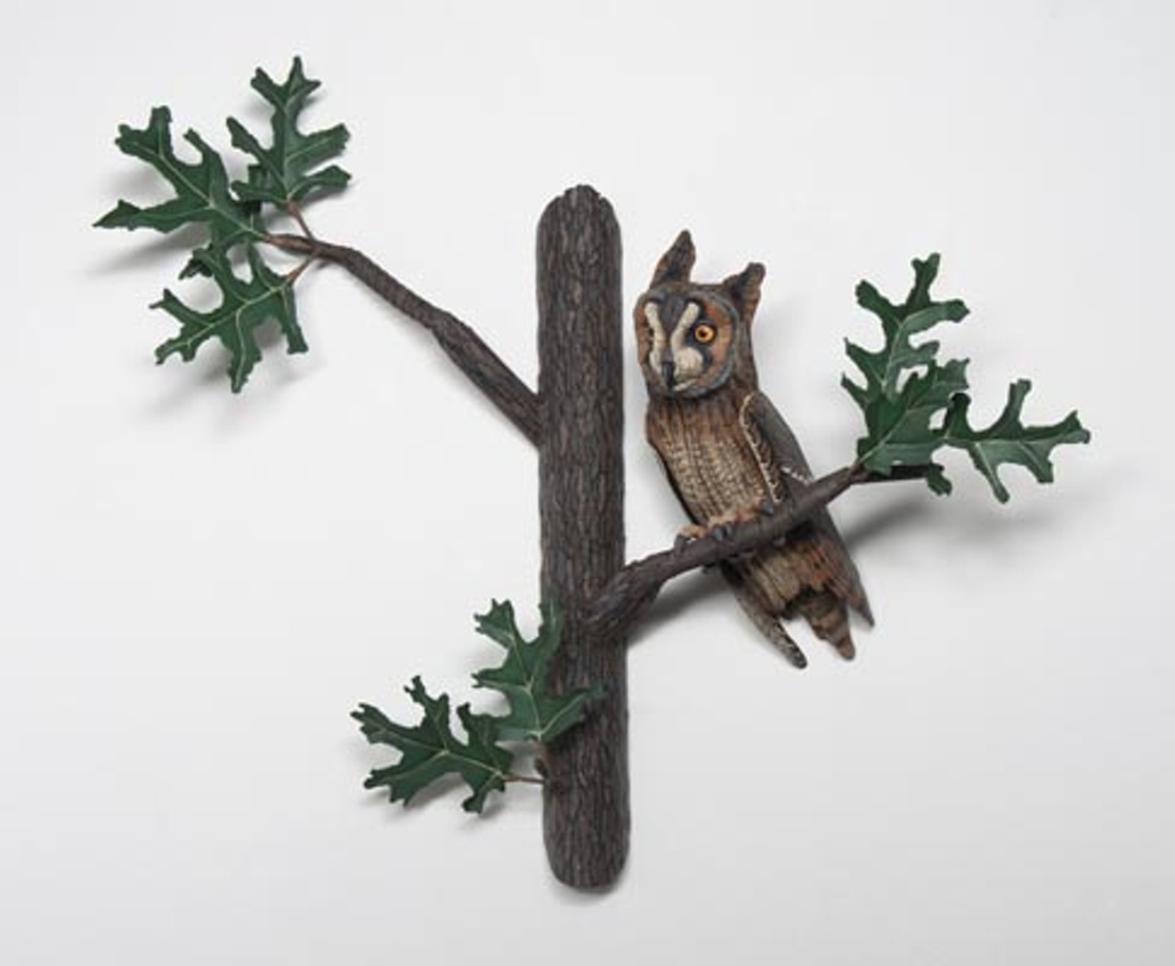 Kathy Boortz's sculptures are made with materials she finds on her walks.
