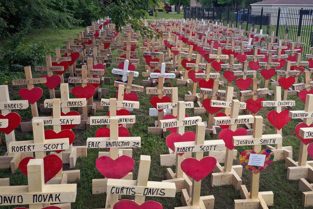 Artist Greg Zanis and his organization Crosses for Losses memorialize the victims of mass shootings.