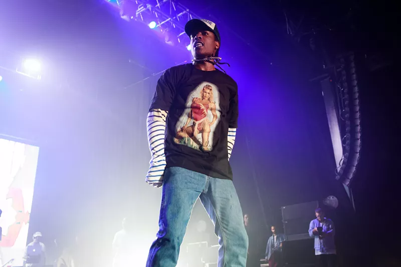 Image: A$AP Rocky fans showed up hoping to hear solo material, but the show stuck to work from the collective.