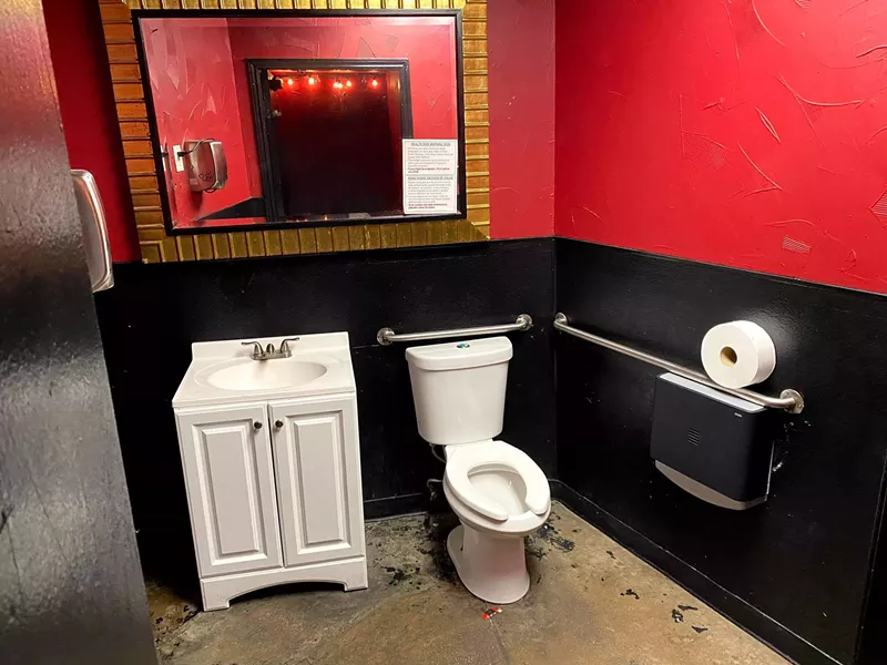 Image: The Free Man's bathroom is one of the best places to let your butt be free.