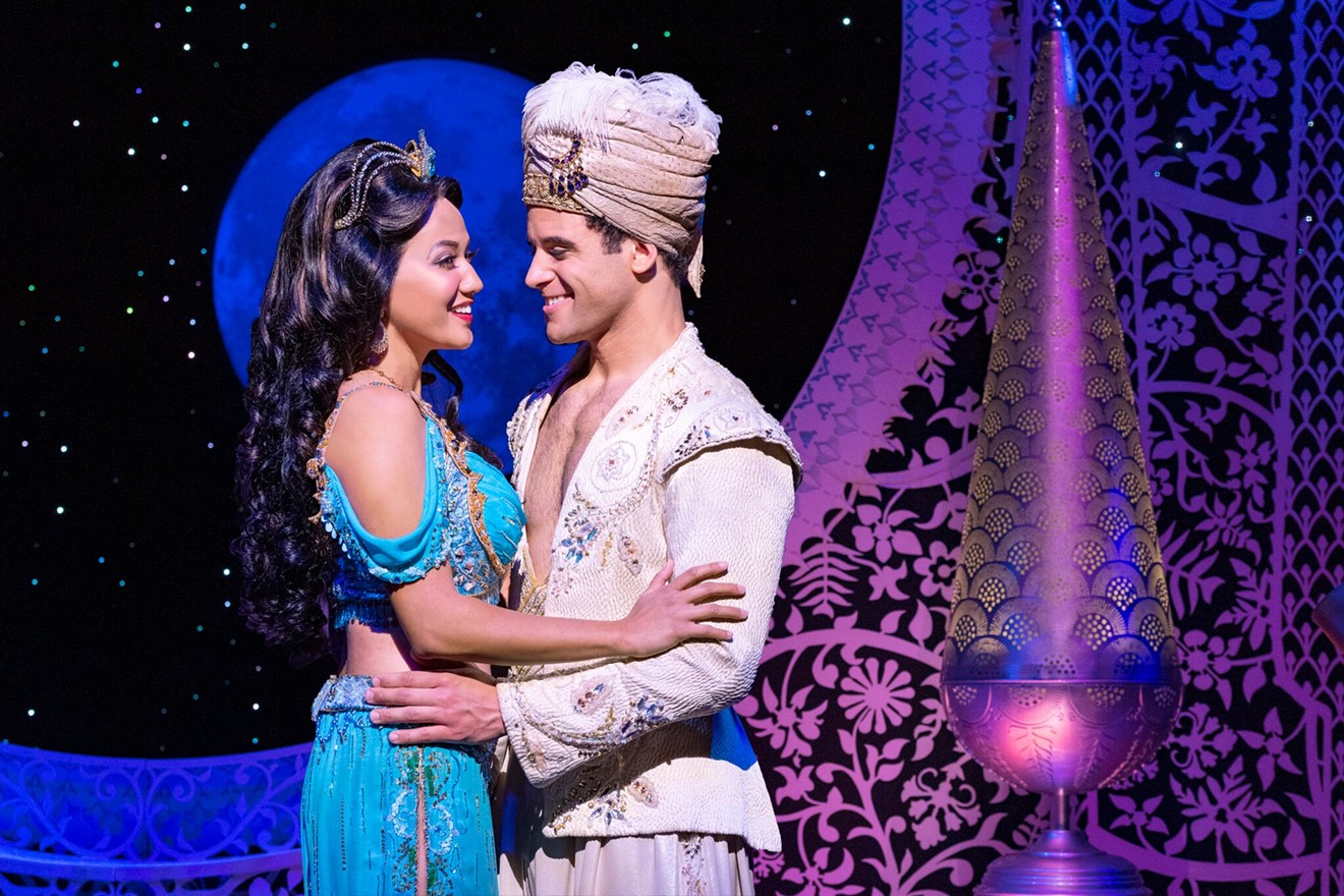 The Aladdin musical portrays Princess Jasmine as more concerned with politics than with her marriage.