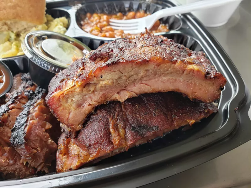 Image: The ribs at Off the Bone Barbeque definitely qualify as art as well as a must-have culinary stop.