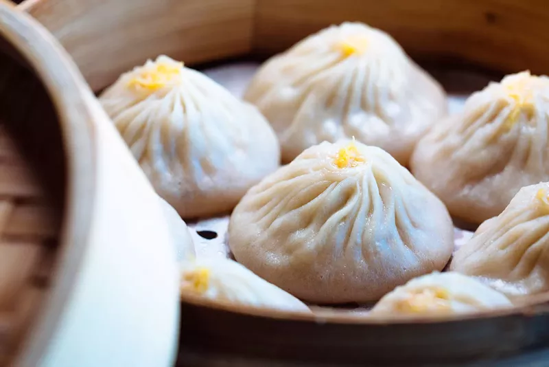 Image: The xiao long bao (soup dumplings) are listed on the Fortune House menu as "steamed juicy dumplings," and you need them.