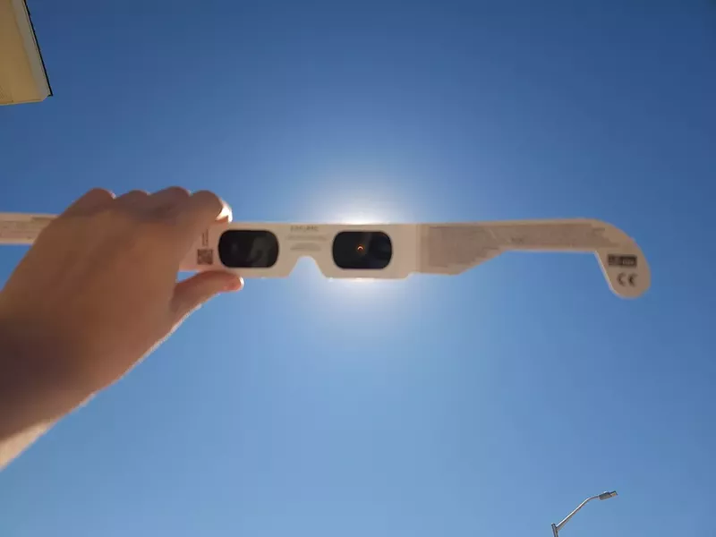 Image: Some claim that eclipse glasses such as these are worth thousands of dollars. And to think most of us threw ours away.