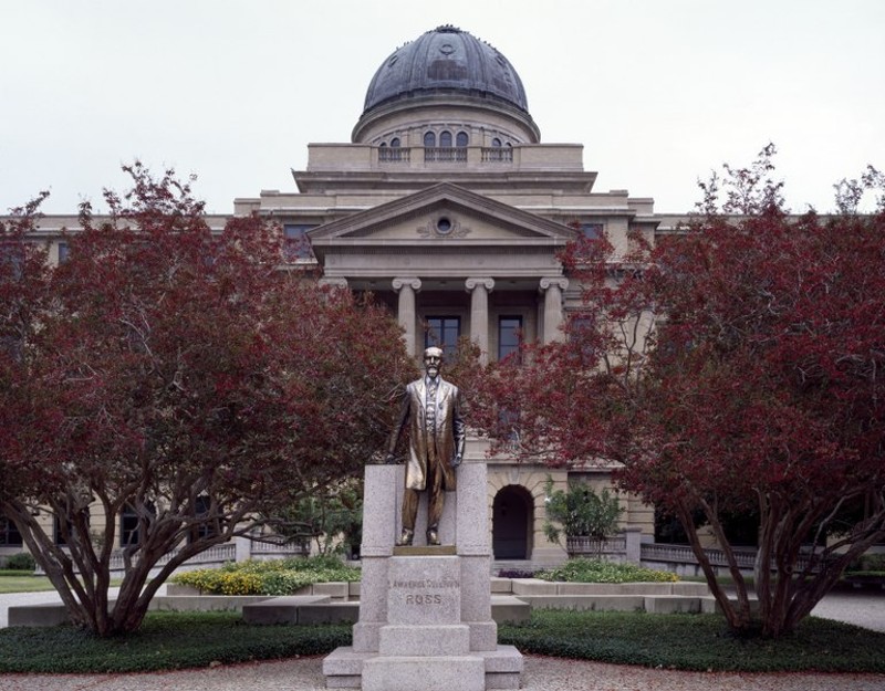 Texas A&M students want the statue of Lawrence Sullivan "Sul" Ross removed because of his racist past.
