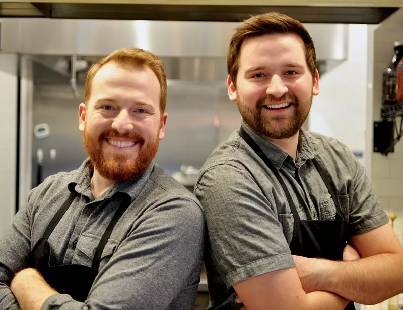 Image: Brothers Bryan (left) and Caleb Lewis, owners of Press Waffle Co., will be on ABC's "Shark Tank" this weekend.