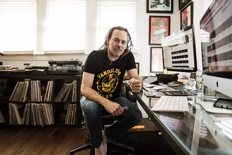 Image: Jeff Liles, the Kessler Theater's artistic director and talent buyer, is also a musician, videographer and de facto music historian.