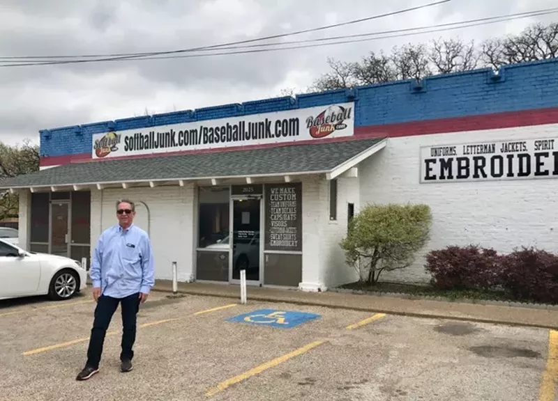 Image: Gary Leland's podcasts and e-books about fast pitch softball help him sell softball equipment at his brick-and-mortar and online store, softballjunk.com.