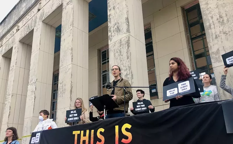 Image: A Green New Deal for Dallas? Activists Protest City’s New Climate Plan.