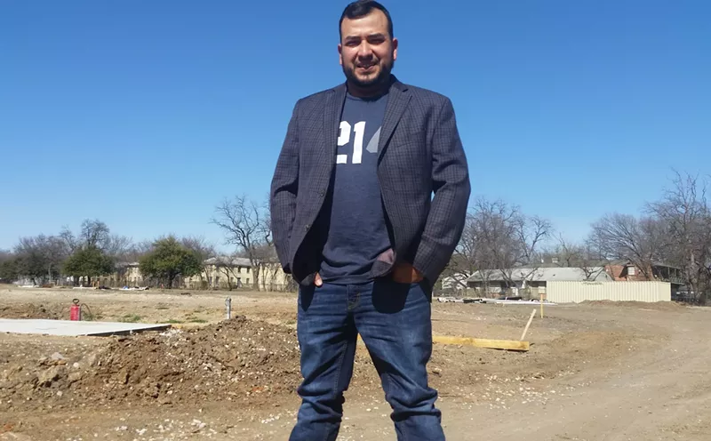 Image: Jesse Moreno at the future Buckner Park