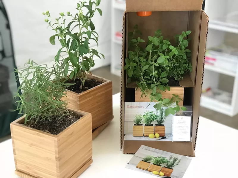 Image: A new Dallas company will send you everything you need to grow herbs and vegetables at home, even if you live in a downtown high-rise.