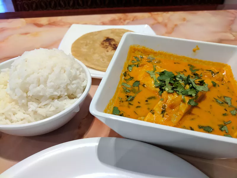 Image: Malvani fish curry with pomfret at Indian Oceans in Irving.