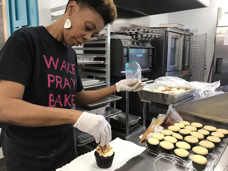 Image: Mary Porter, owner of Delightful Sweets in DeSoto