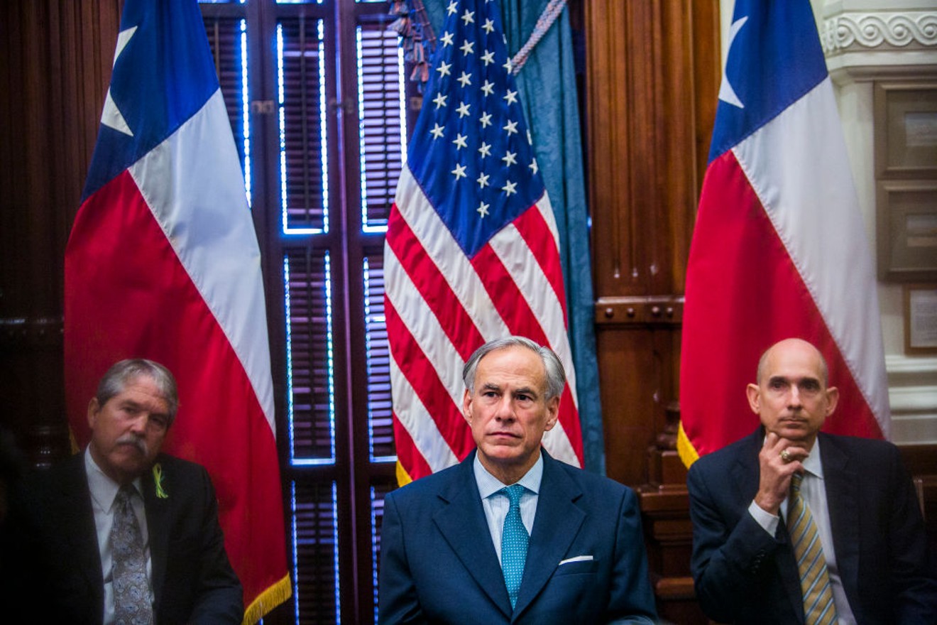 Gov. Greg Abbott held a roundtable discussion in 2018 in Austin with victims, family and friends affected by the Santa Fe High School shooting. Representatives from Sutherland Springs, Alpine and Killeen were also invited.