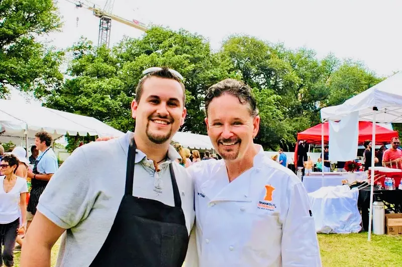 Image: Before going into teaching, Bazaldua worked with chef Stephan Pyles.