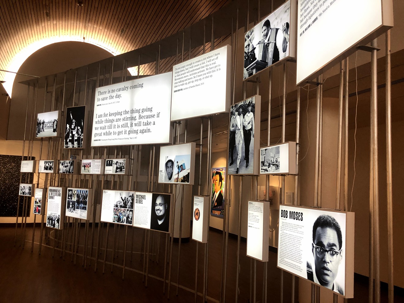 A new art and history exhibit from the Smithsonian Institute called Men of Change that celebrates African American men is now open at the African American Museum of Dallas in Fair Park.