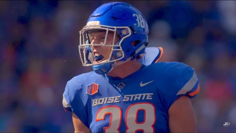 Image: Leighton Vander Esch, one year starter at Boise State.