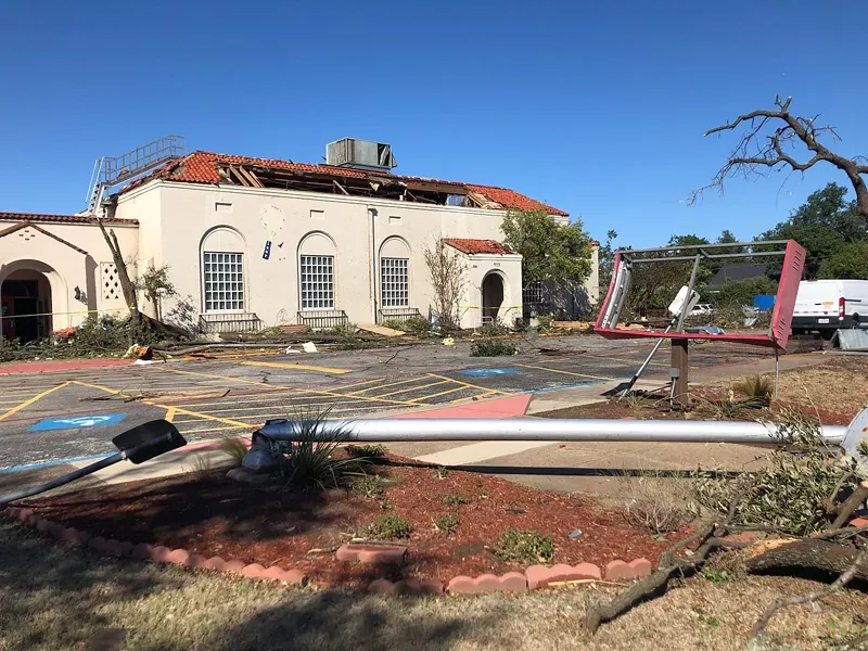 Image: Walnut Hill Elementary School was one of several Dallas ISD campuses that sustained damage in Sunday night's tornado.
