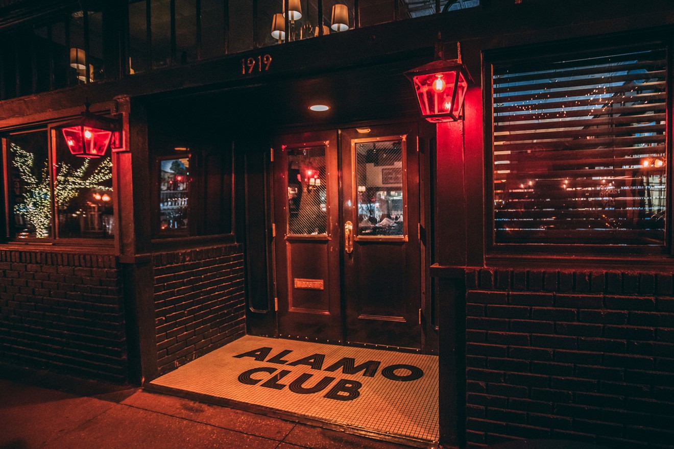 Alamo Club opens today in the old Blind Butcher space.