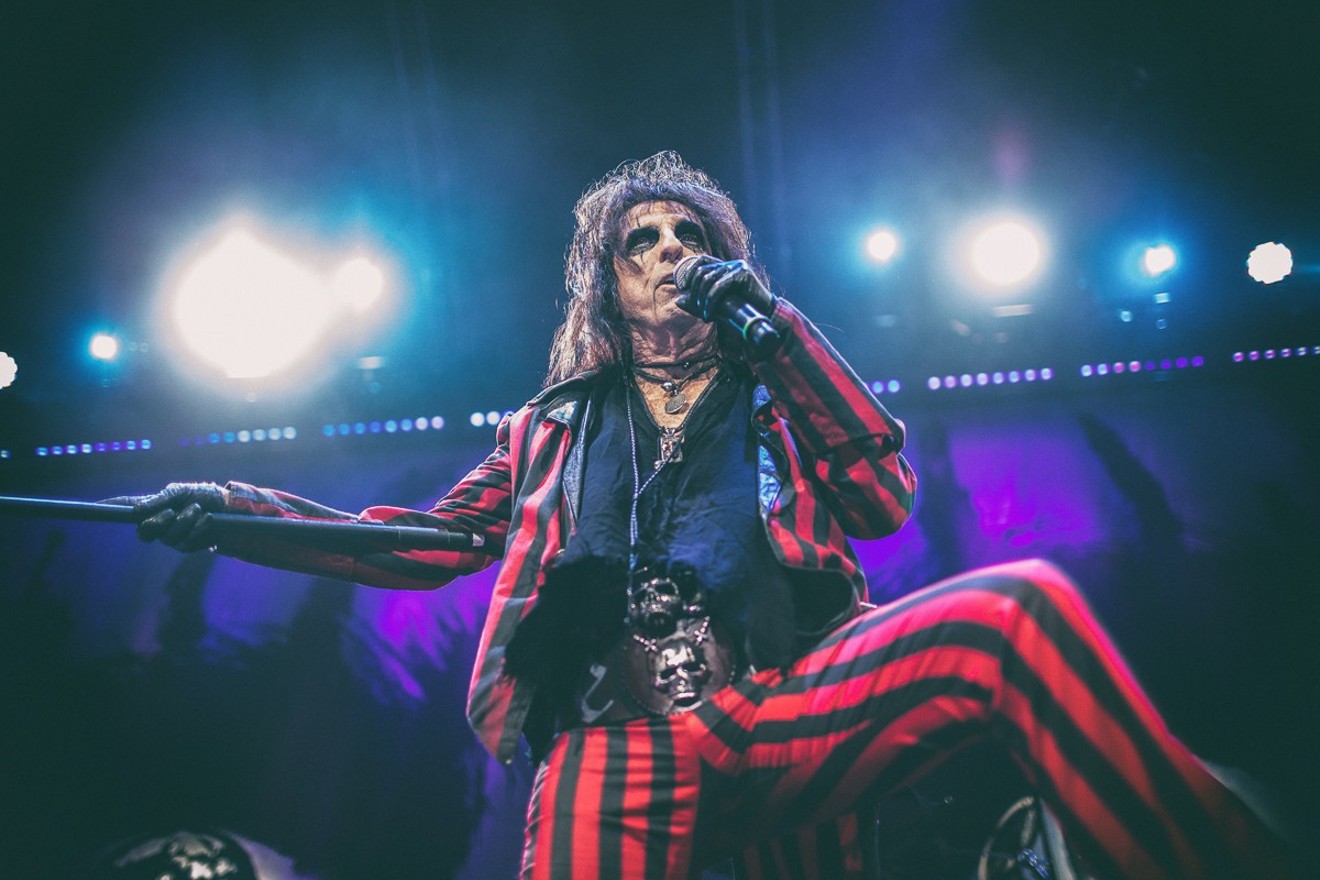 Alice Cooper performed at American Airlines Center in 2015, just a few hours after his gig with his old band at Good Records.