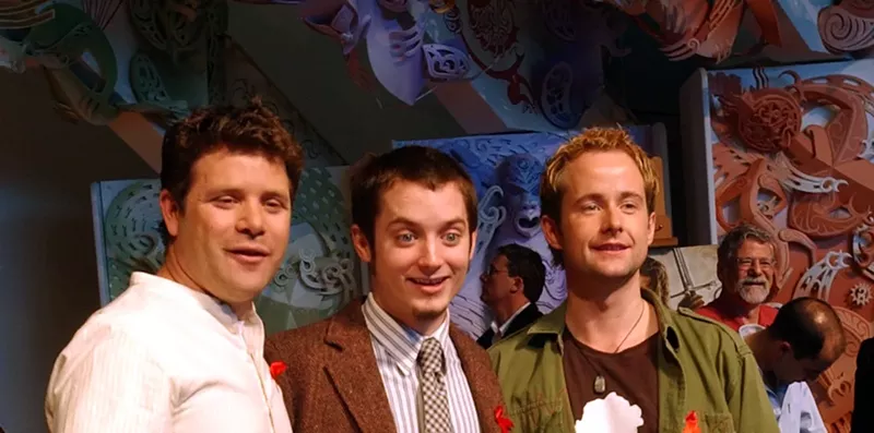 Image: A reunion among the actors who played the hobbits on LOTR is so rare we couldn't find a photo of all four of them together.