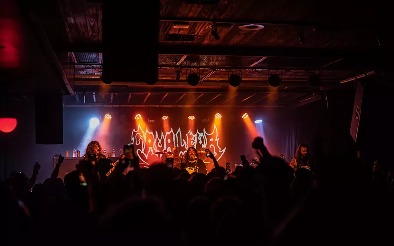 Image: The crowd went wild for Brazilian metal as Iggor and Max Cavalera reunited last year at Amplified Live.
