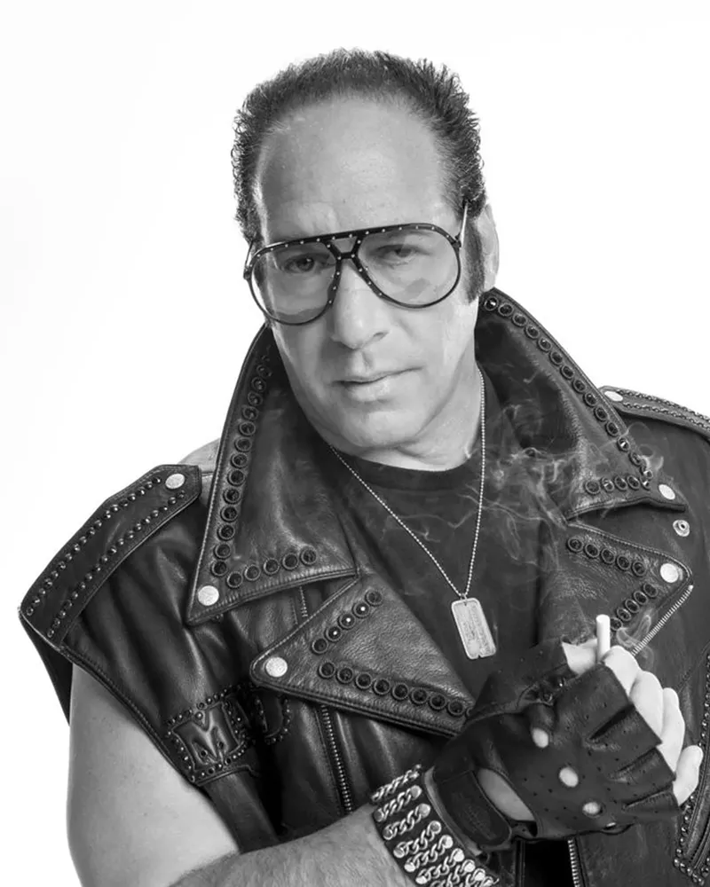 Image: Andrew Dice Clay says no one criticized Jerry Seinfeld because he wore a suit. He still doesn't care if he's criticized.