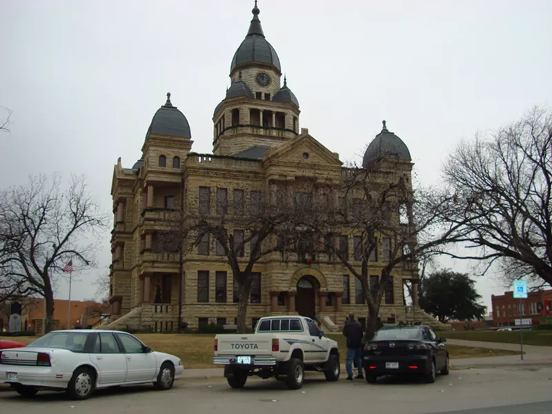 Image: Denton's courthouse on the square.
