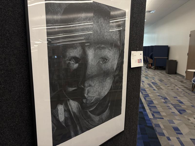 Image: 'Cam' by Carrington Turner is one of dozens of visual pieces selected for the Art Vibe Garland show.